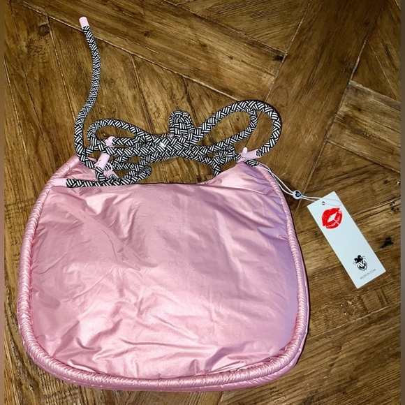 Wildfox Handbags - Wildfox crossbody puffer bag - Rose Clair in light pink - nwt